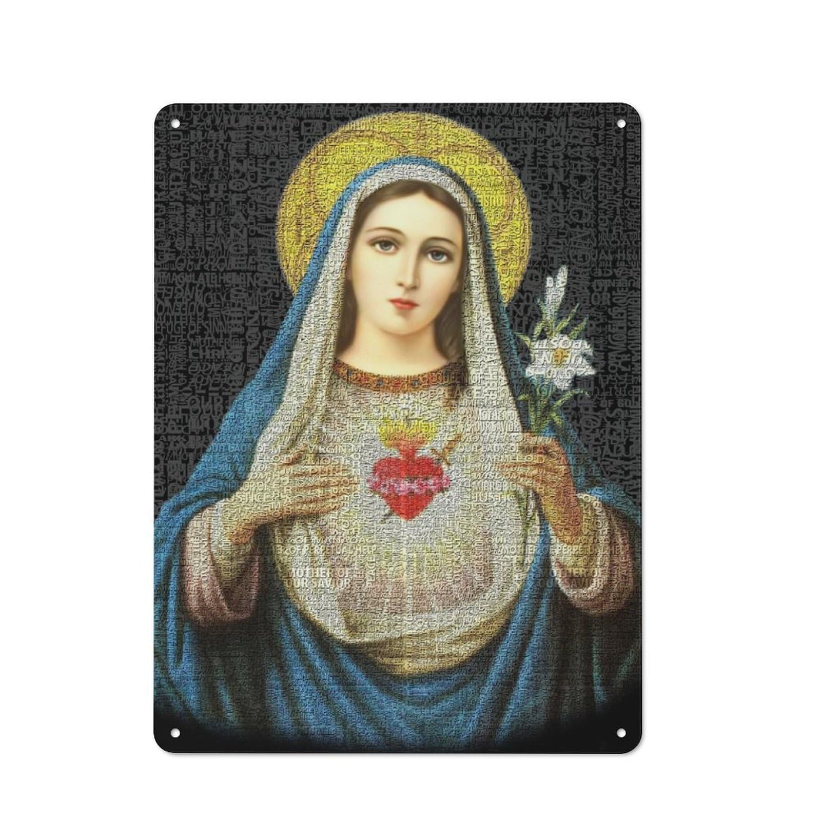 Junmoney Mary Retro-Style Metal Sign 40X30cm For Garage Or Workshop, A Moving-Home Gift For Collectors Of Tin Signs