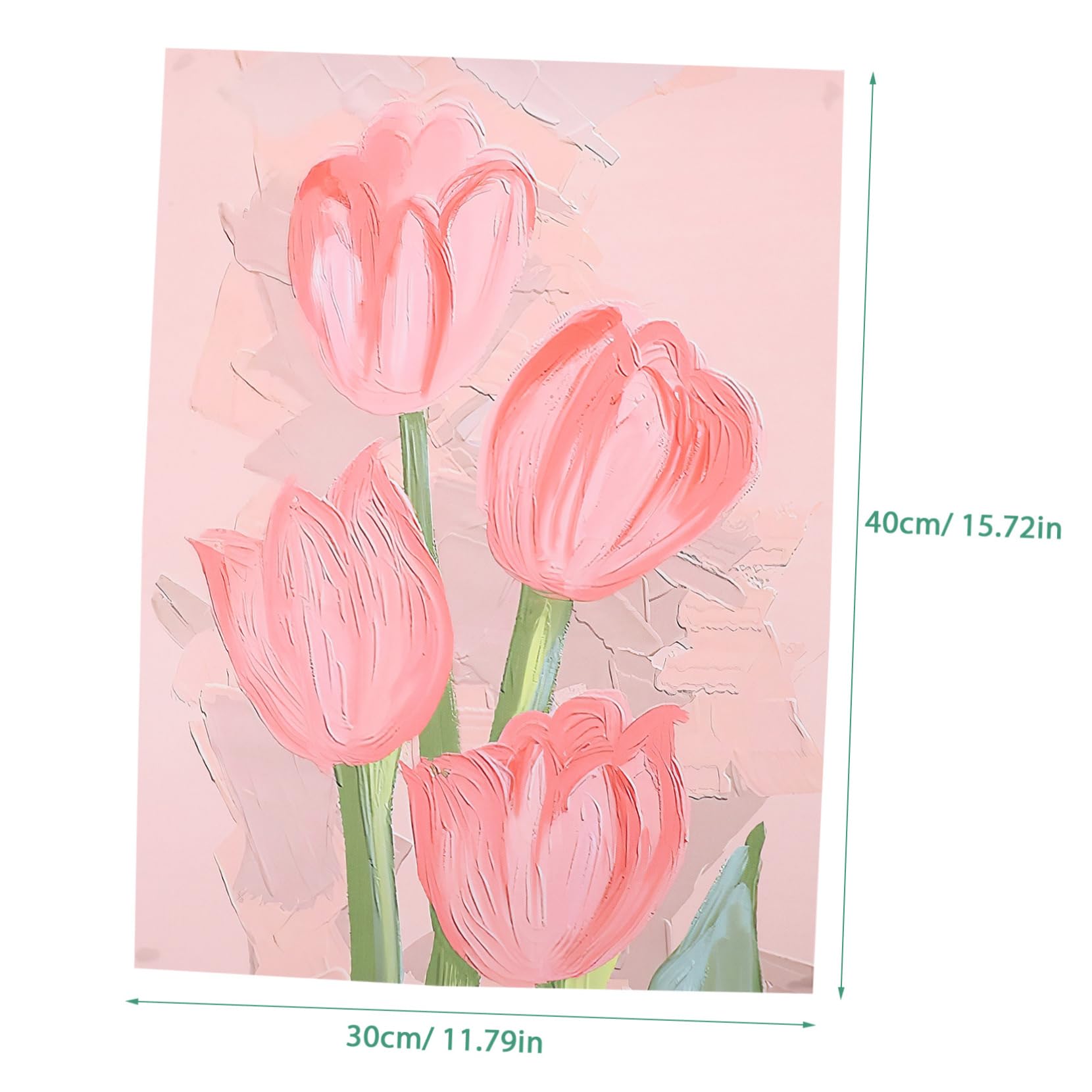 Amazon.co.jp: WOONEKY チューリップの絵画装飾 帆布壁装飾 30×40cm