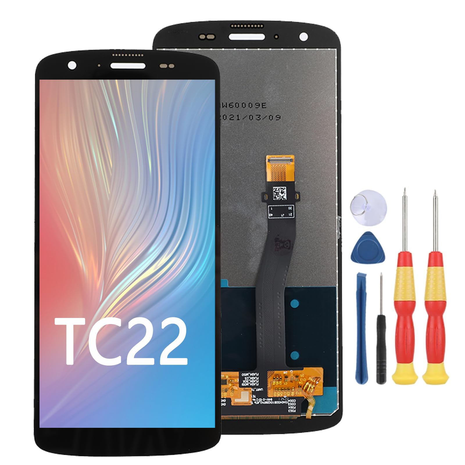 Écran LCD compatible avec ZEBRA TC22 LCD Display Touch Screen Assembly Pièces de rechange avec outils