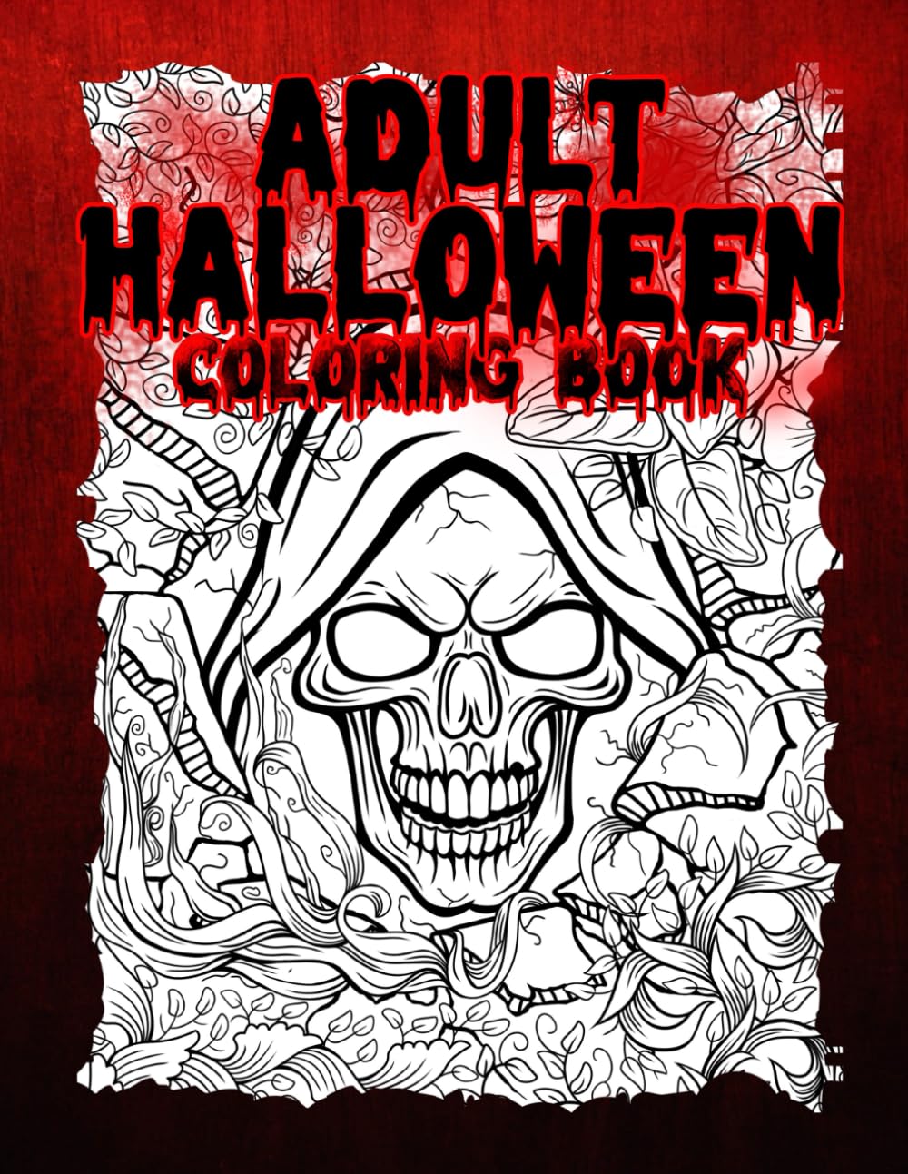 Adult Halloowen Coloring Book #1