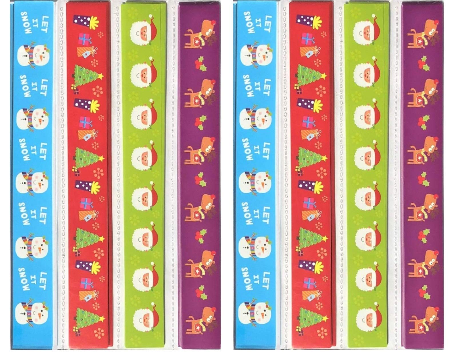 Christmas 100 Assorted Paper Chains Strips Party Decoration Art Craft Fun