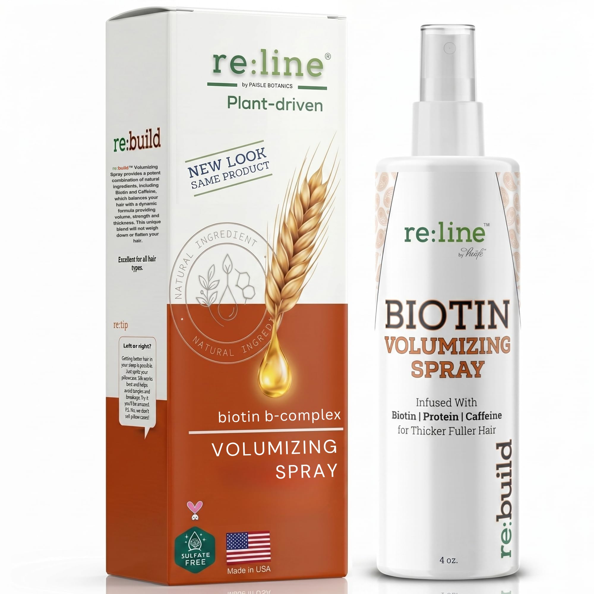 Biotin Volumizing Spray - Natural Hair Thickening and Growth Product for Fine Hair Texture - Volumizer for Men and Women