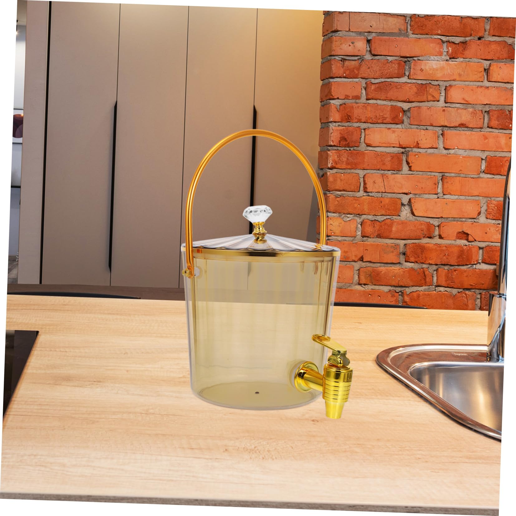 Getränkespender 2200ml Kunststoff mit Hahn und Deckel für Restaurant