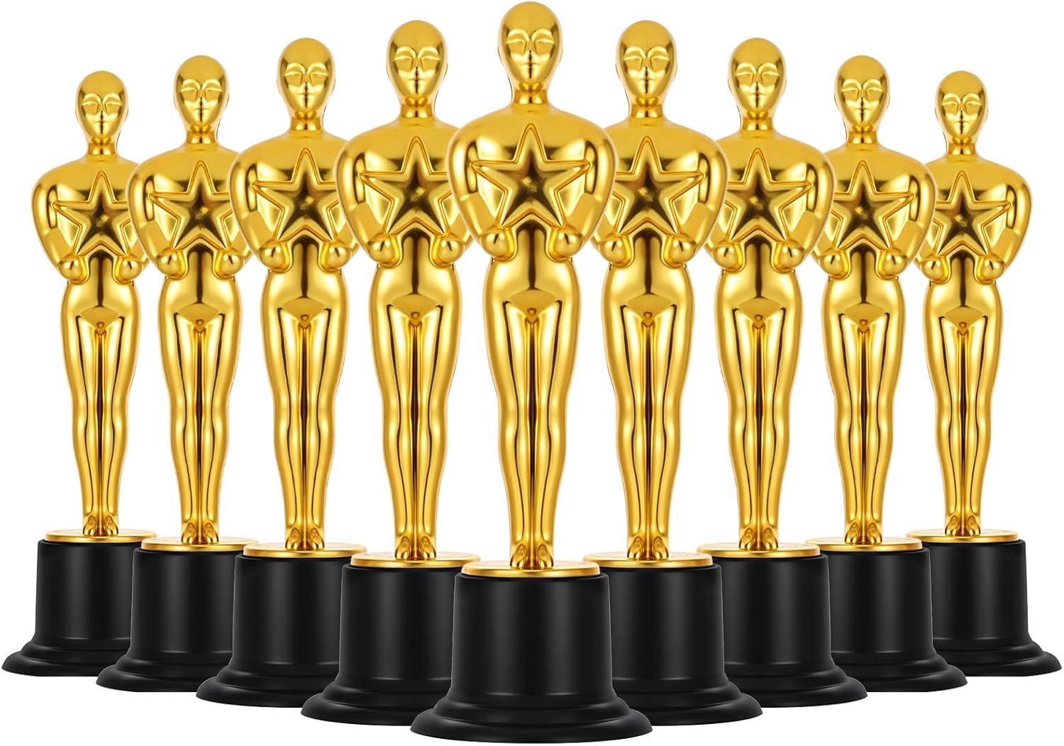 24 Pcs Gold Award Trophies,Mini Trophy Party Favors for Celebrations,Classroom prizes,Competitions and Party Decorations,Awards Trophy for Kids and Auldt
