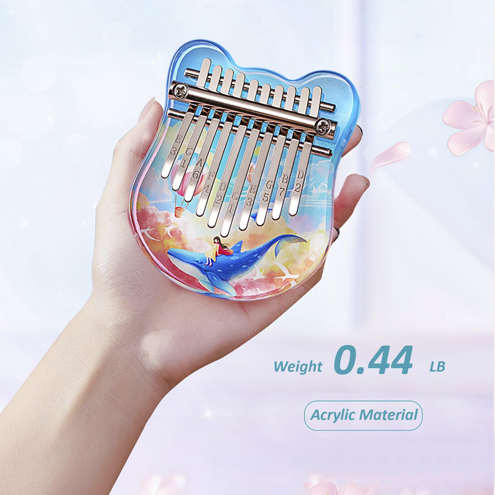 Kalimba 10-Tasten-Daumeninstrument Mbira Fingerpiano Geschenk für Anfänger und Profis