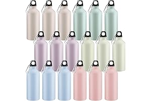 Domensi Aluminum Water Bottles (18-Pack)