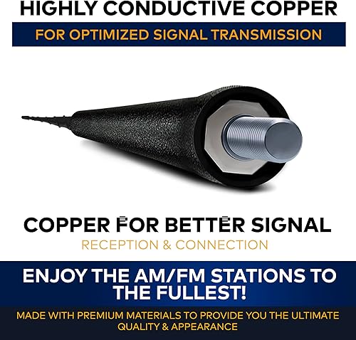 Miniatura 2 de Mástil de antena de 16 pulgadas negro - Compatible con Toyota Sienna 2004-2015