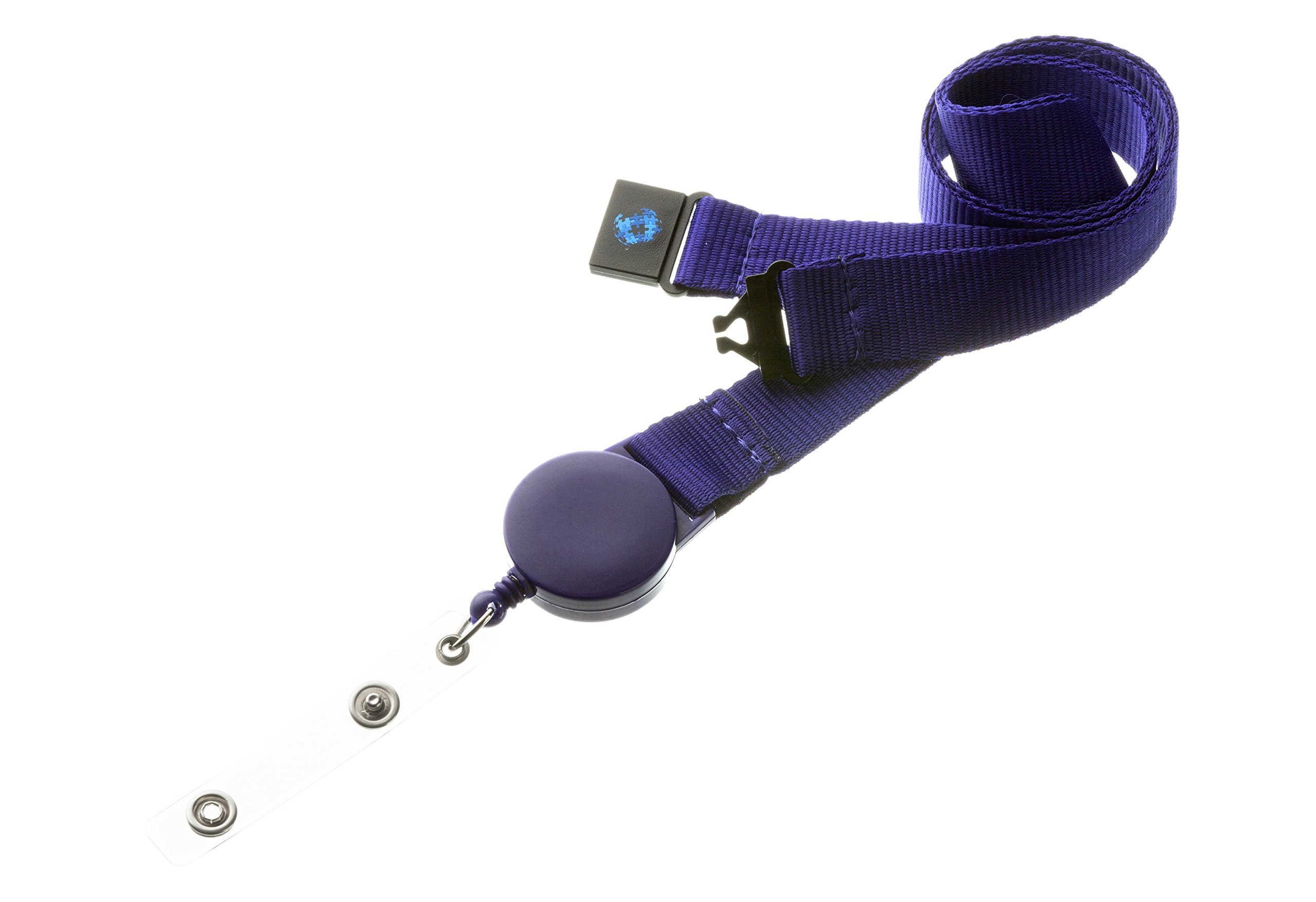 20mm Badge Reel Lanyard with Safety Breakaway (Purple)