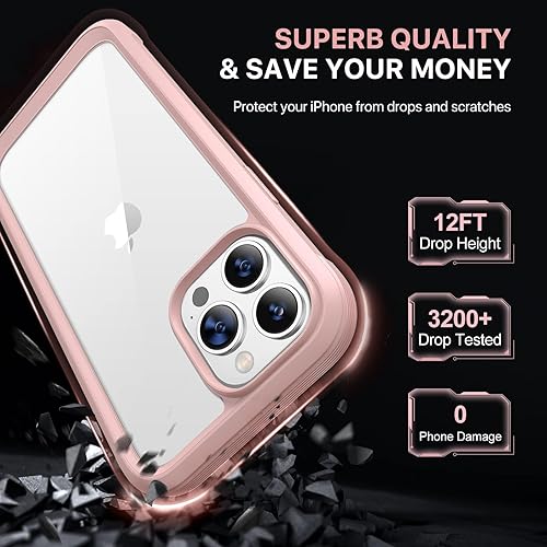 Miniatura 599 de Diaclara - Funda diseñada para iPhone 15 Plus de 6.7 pulgadas, transparente, cuerpo completo, con protector de pantalla, resistente de protección