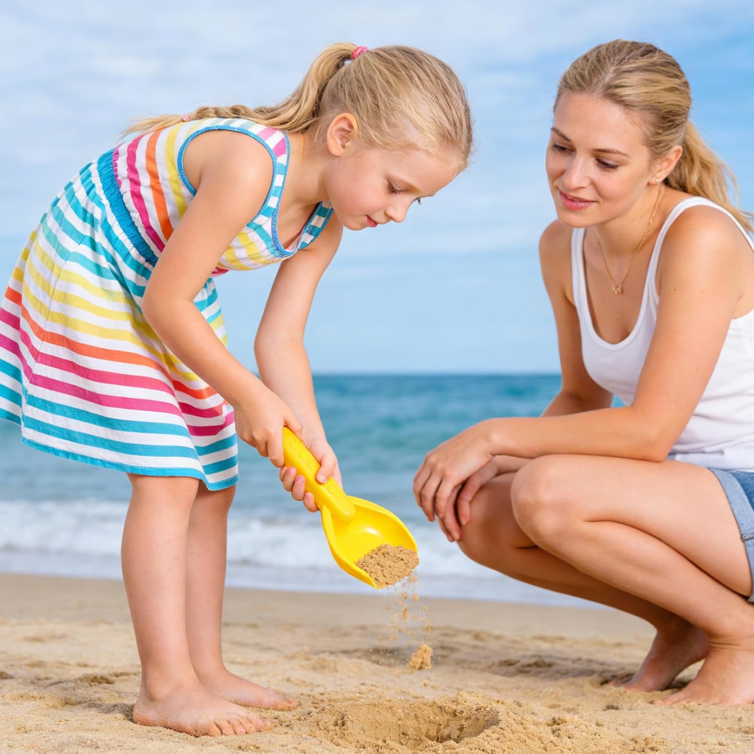 Veemoon 12pcs Kids Shovel Toys Perfect for Outdoor Toddler Play Sand Shovels for Kids Beach Sand Toys Small