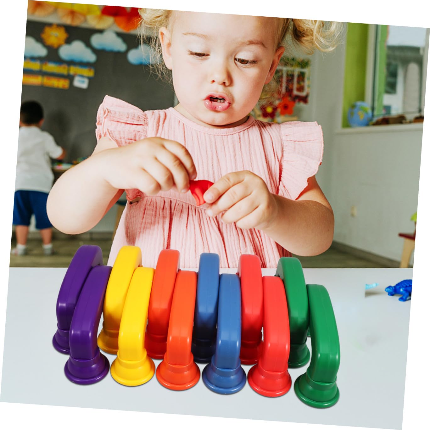 Alasum 12 Piezas de Teléfono Susurrante para Niños Pequeños, Juguetes Educativos de Plástico Abs, Coloridos y Divertidos Aprendizaje Temprano