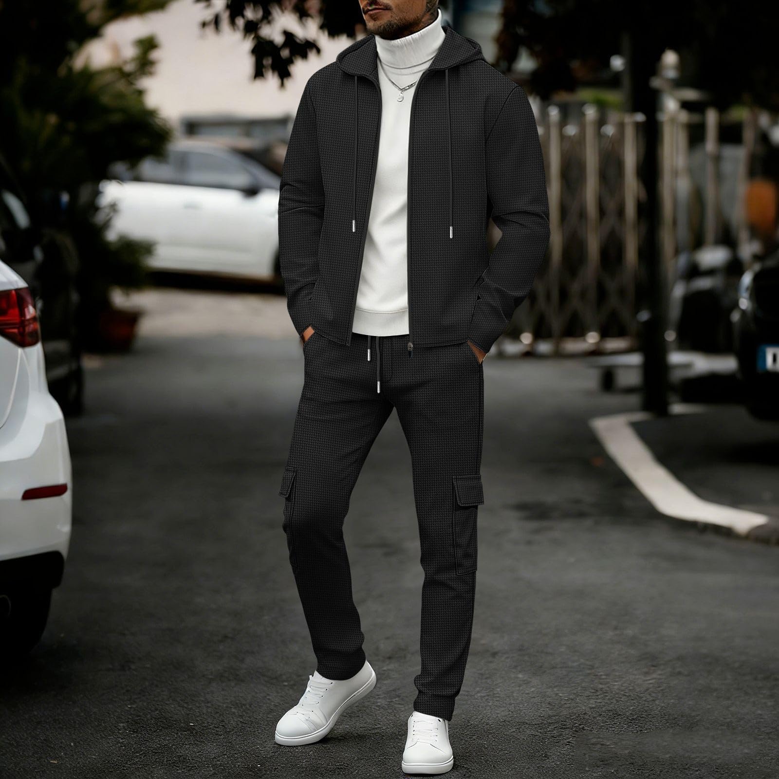 Baggy - Chándal completo para hombre, deportivo, sin capucha