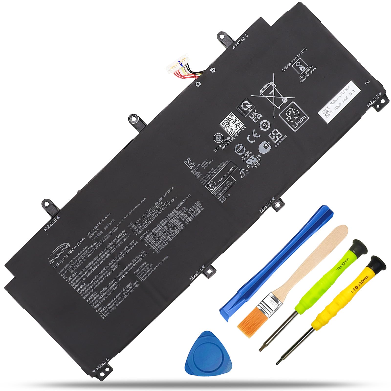 Batería de repuesto para portátil Asus ROG Flow X13 GV301 GV301QC GV301QC  GV301QE GV301QH GV301RA GV301RC GV301RE PV301 PV301QH Serie B200-03850000 