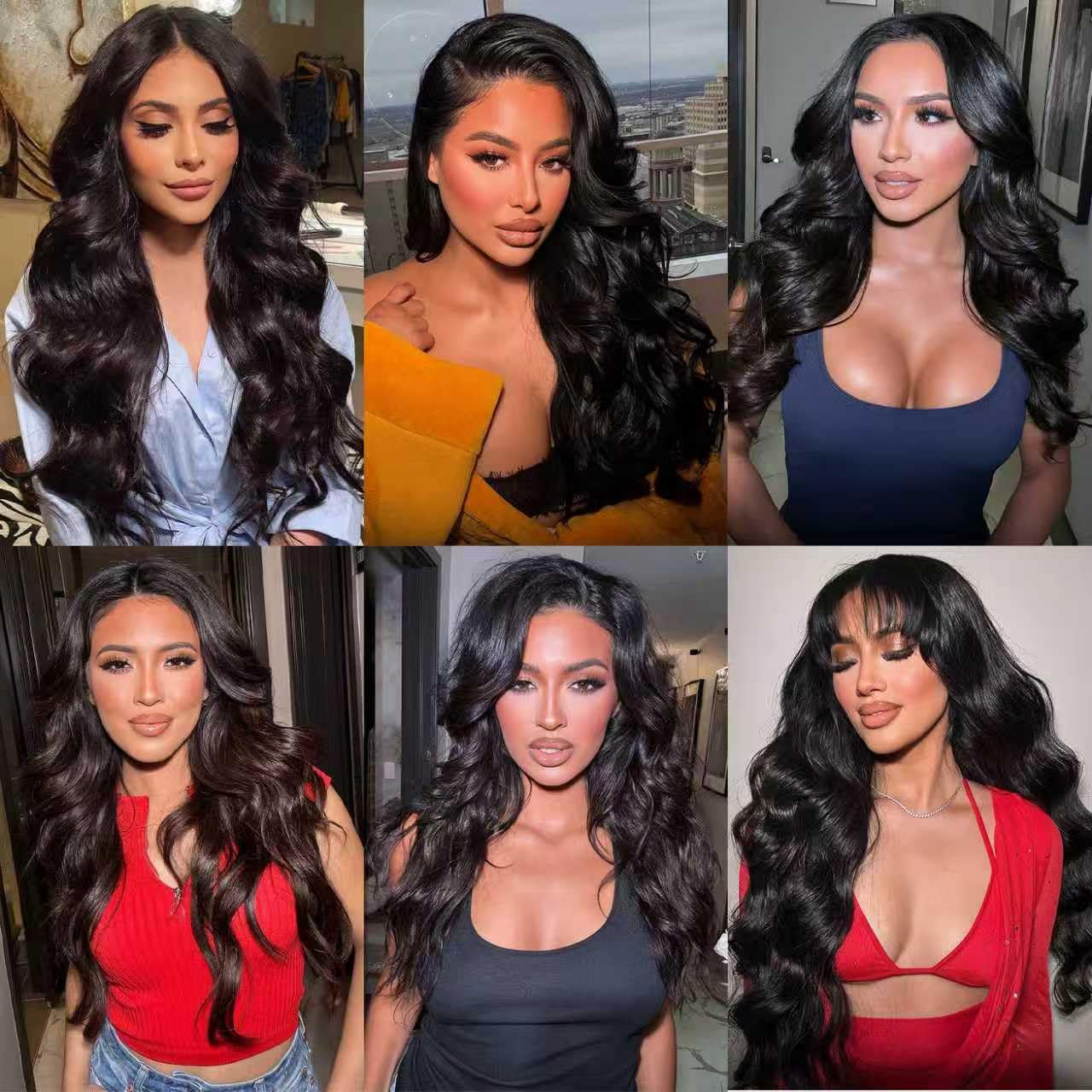 12A Body Wave Human Hair Bundles 14 16 18 Inch Quick 100% Unprocessed Brazilian Virgin Weave 3 Bundles Wavy Human Hair Extensions for Women