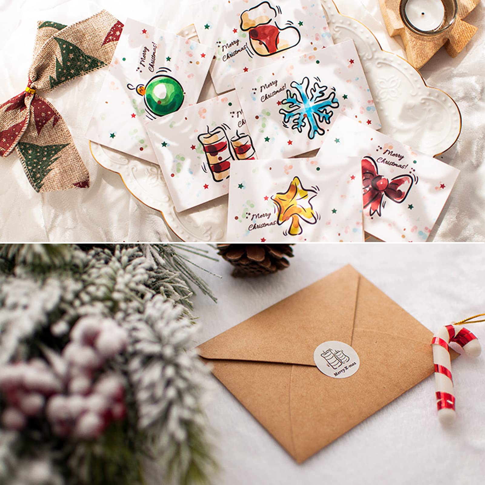 Amazon | Sitengle クリスマスカード 6枚セット クリスマス 