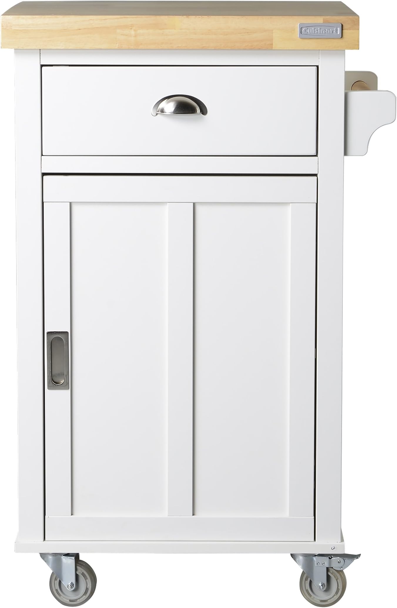 HOMESTAR Bard Kitchen Cart, 24" x 18.9" x 37.2", White/Maple