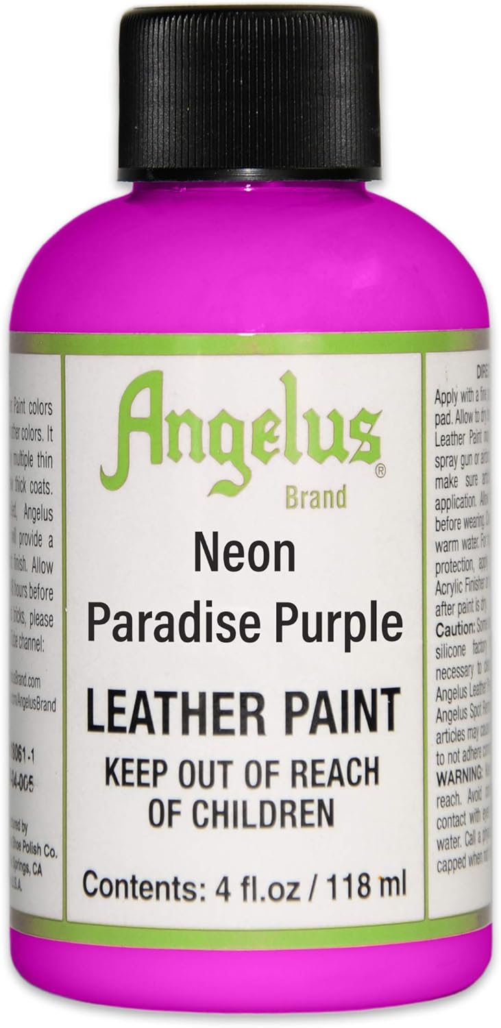 neon leather paint