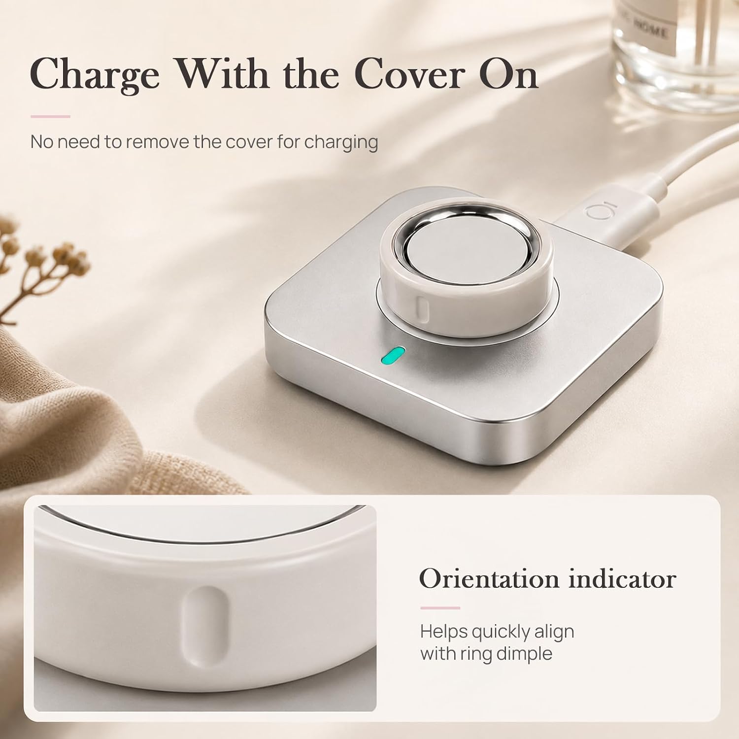 4 Pack Ceramic-Look TPU Ring Cover Compatible with Oura Ring 5