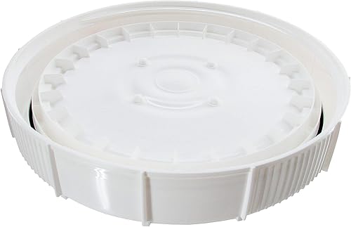 Miniatura 4 de Cubo y tapa con tapa de rosca, 6.5 galones, Life-Latch New Generation, Blanco