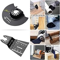 Vista 4 de Bionso 40 hojas de sierra oscilantes, kit multiherramienta premium para madera y metal, cuchillas de herramientas para Dewalt Worx Rockwell Wen