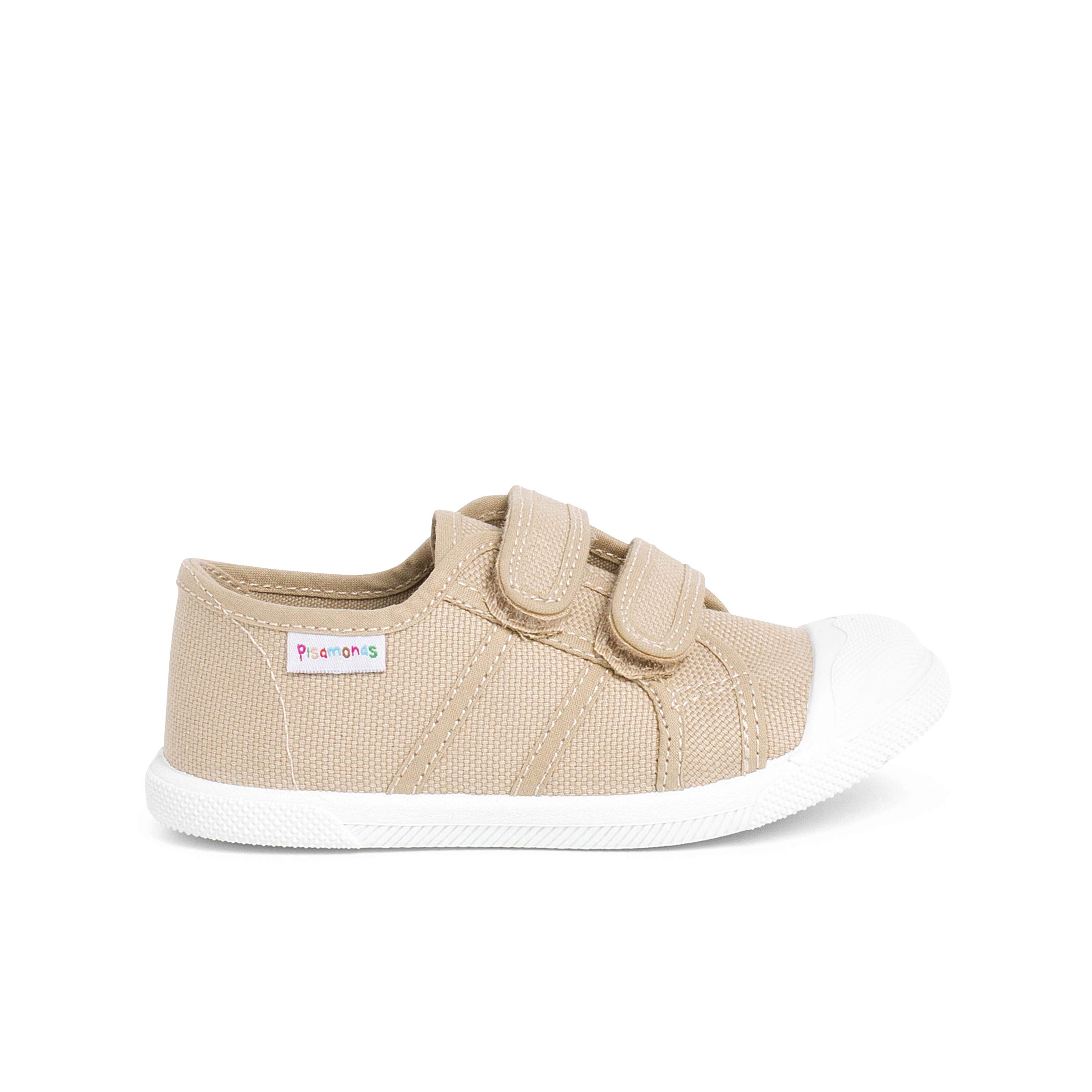 Pisamonas Zapatillas Niños Lona Cinta Adhesiva Talla 23 Color Arena
