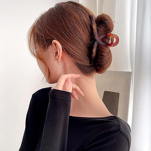 Miniatura 6 de Pinzas de pelo grandes de 51 pulgadas paquete de 4 pinzas de pelo grandes para mujer pinzas de mandíbula antideslizantes para cabello rizado grueso