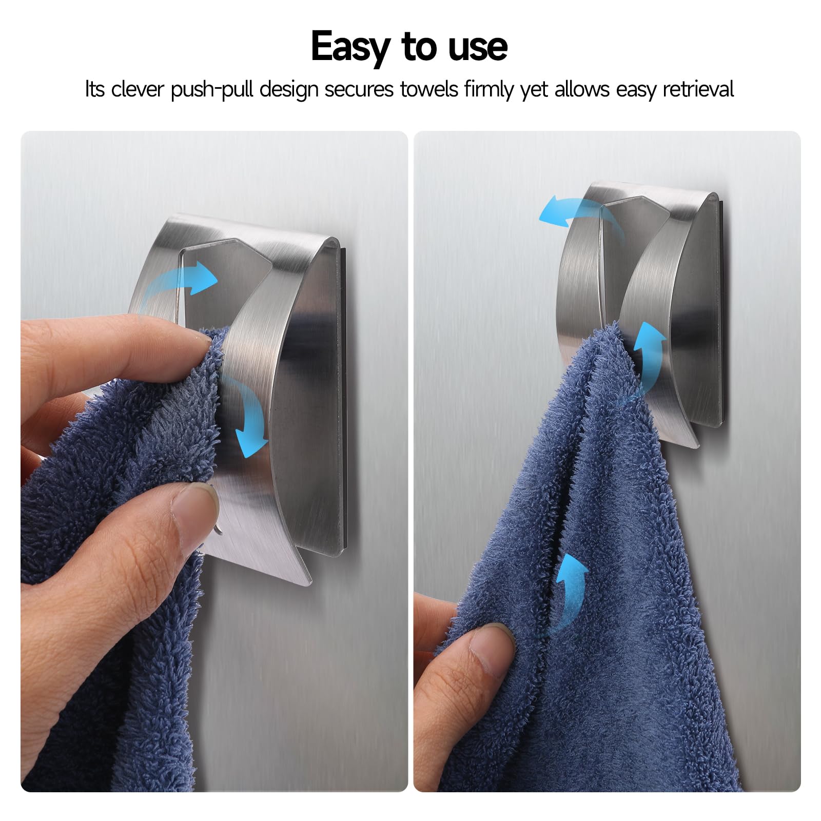 Magnetic Refrigerator Towel Holders - 2 Pack -6 Magnetic Refrigerator Towel Holders - 2 Pack -6