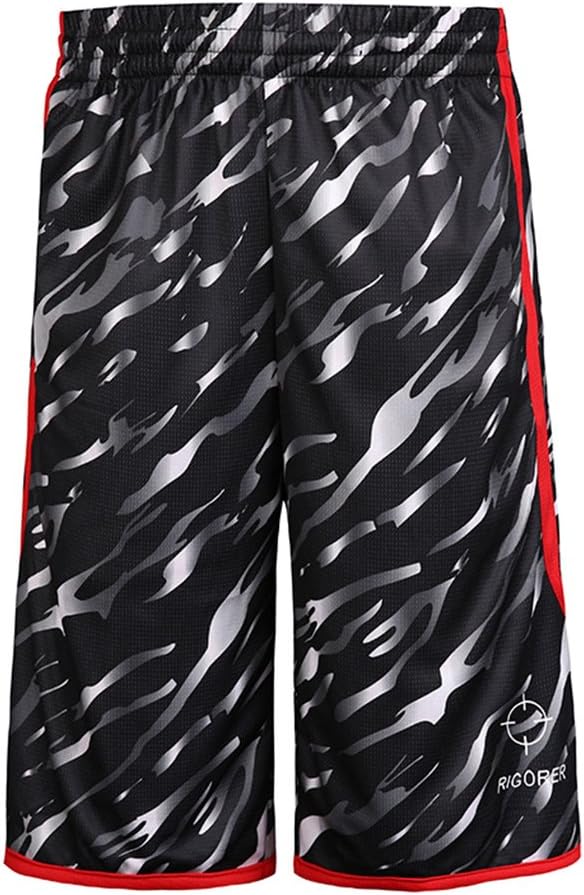 Men's Camouflage Mesh Basketball Shorts with Pockets