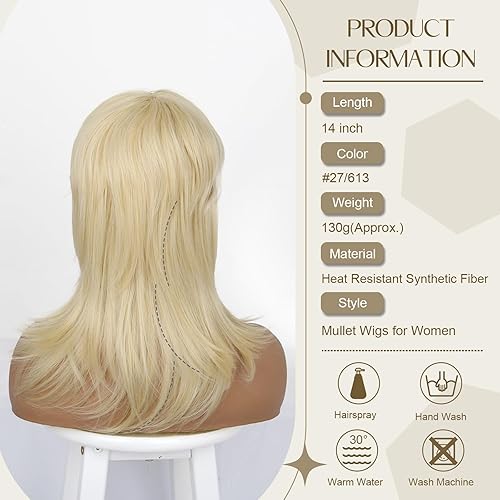 Miniatura 6 de CINHOO Peluca corta de los años 70 y 80, peluca de corte Pixie para mujeres negras, peluca de corte de pelo de lobo negro en capas con flequillo,