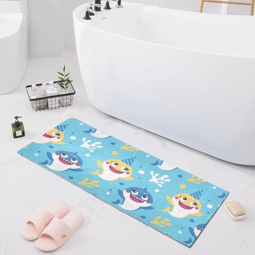 Miniatura 1 de Alfombra de baño de 39 x 20 pulgadas, suave, absorbente, peluda, antideslizante, lavable, para baño, bañera, ducha