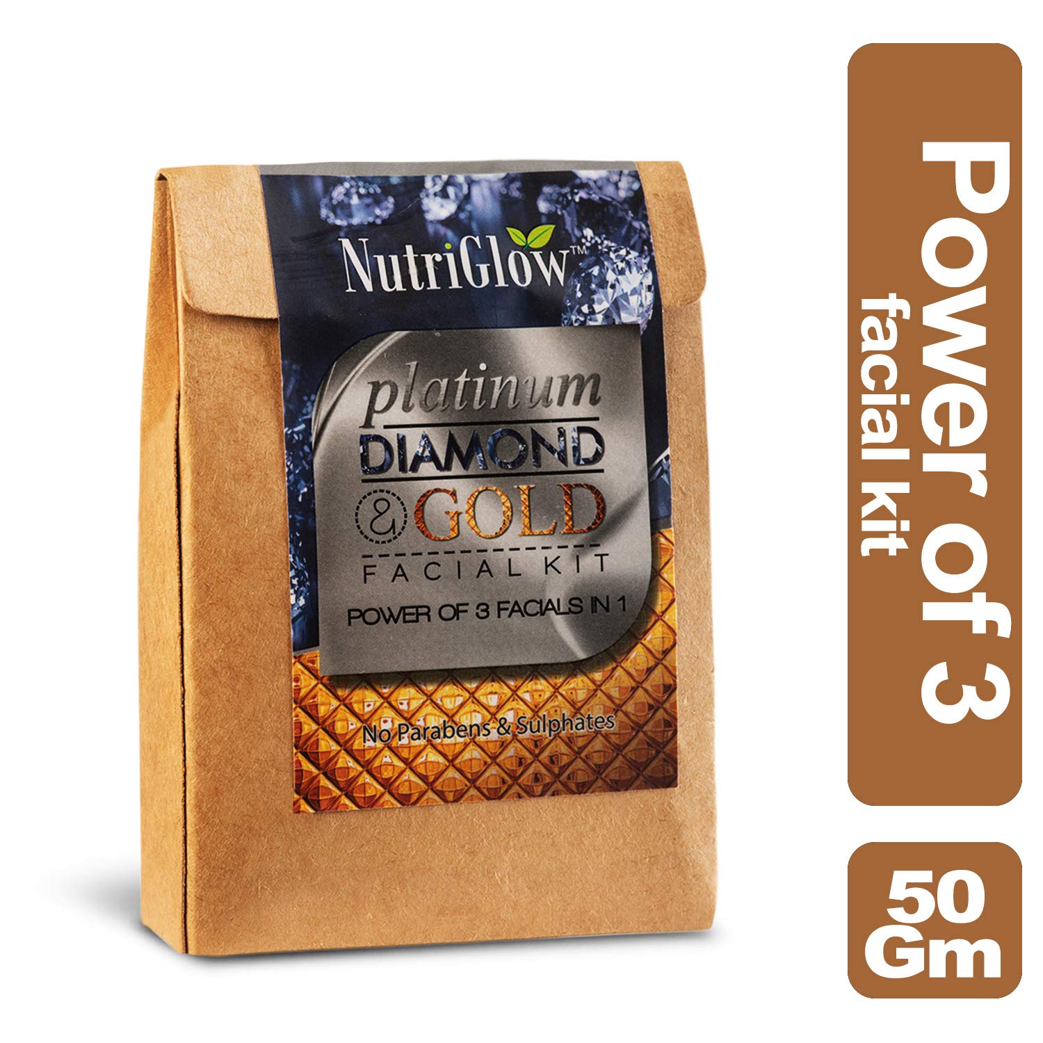 NutriGlow NATURAL'S Advanced Pro Formula Combo Pack of 4 Papaya Facial Kit & Skin Whitening Facial Kit 60 gm each For Skin Tone Correction Reduce Wrinkles Blemishes & Hyper Melanin Reduction