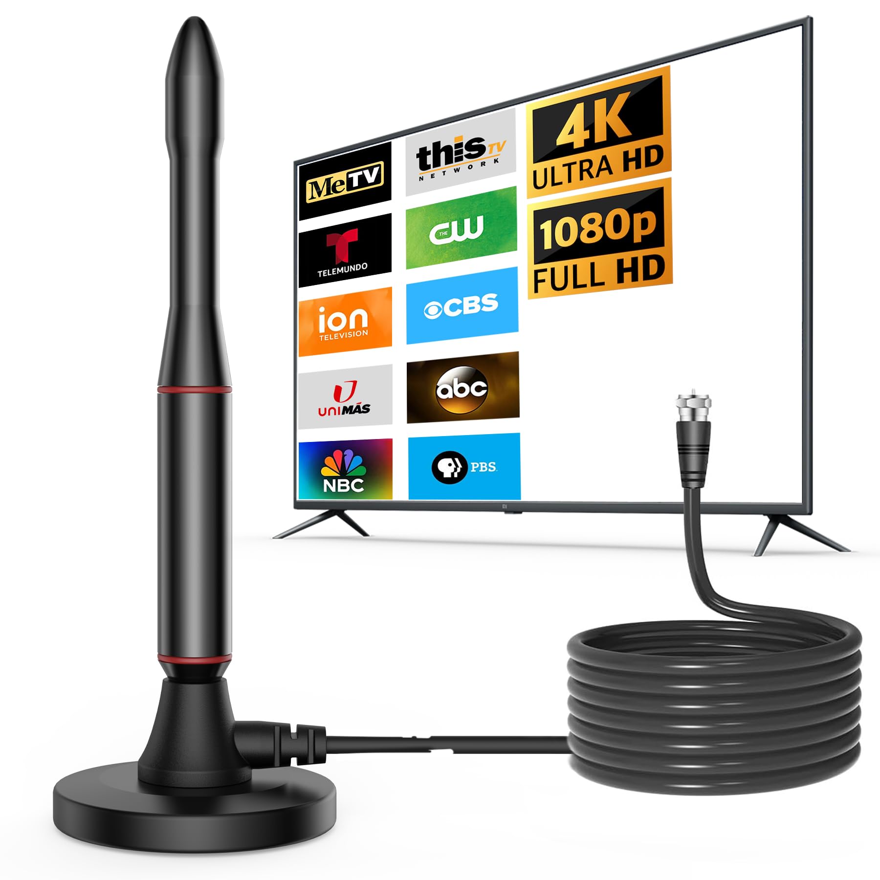 Antenne numérique d'intérieur pour stopper les coupures et capter la TV facilement
