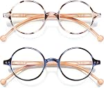 Round Reading Glasses for Women Men Blue Light Blocking Unisex Lightweight Circular Computer Readers Circle Eyeglasses