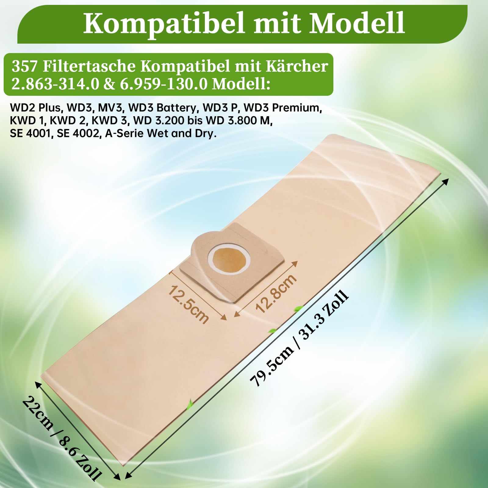 Sacchetti for aspirapolvere Karcher 6.959-130.0