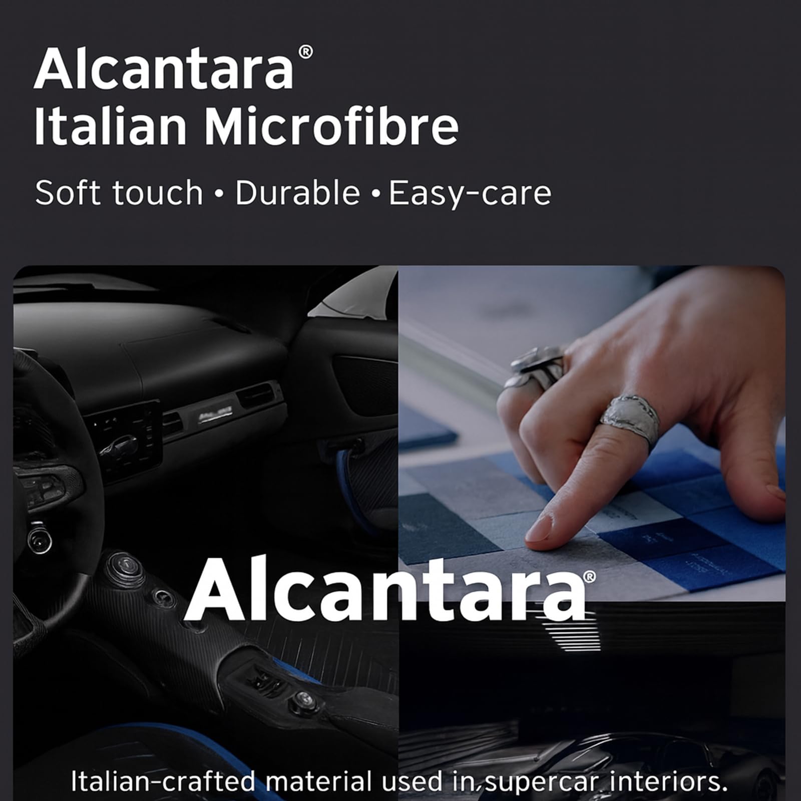 Générique Coque pour iPhone 17, Magnétique, Alcantara - Titane du Désert