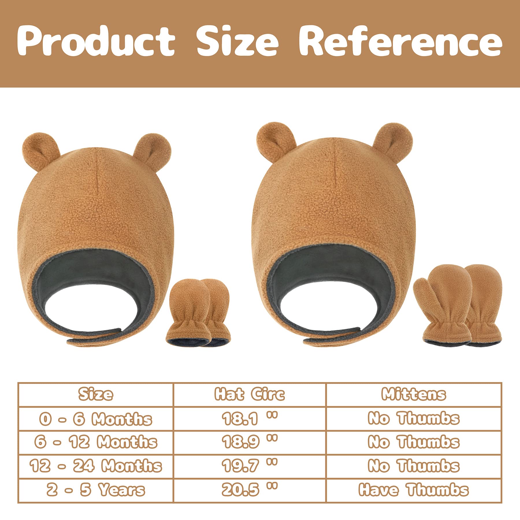 Olreco Toddler Winter Hat with Ear Flaps Toddler Hat Boy Toddler Boy Winter Hat Toddler Snow Hat Kids Winter Hat Toddler Gloves