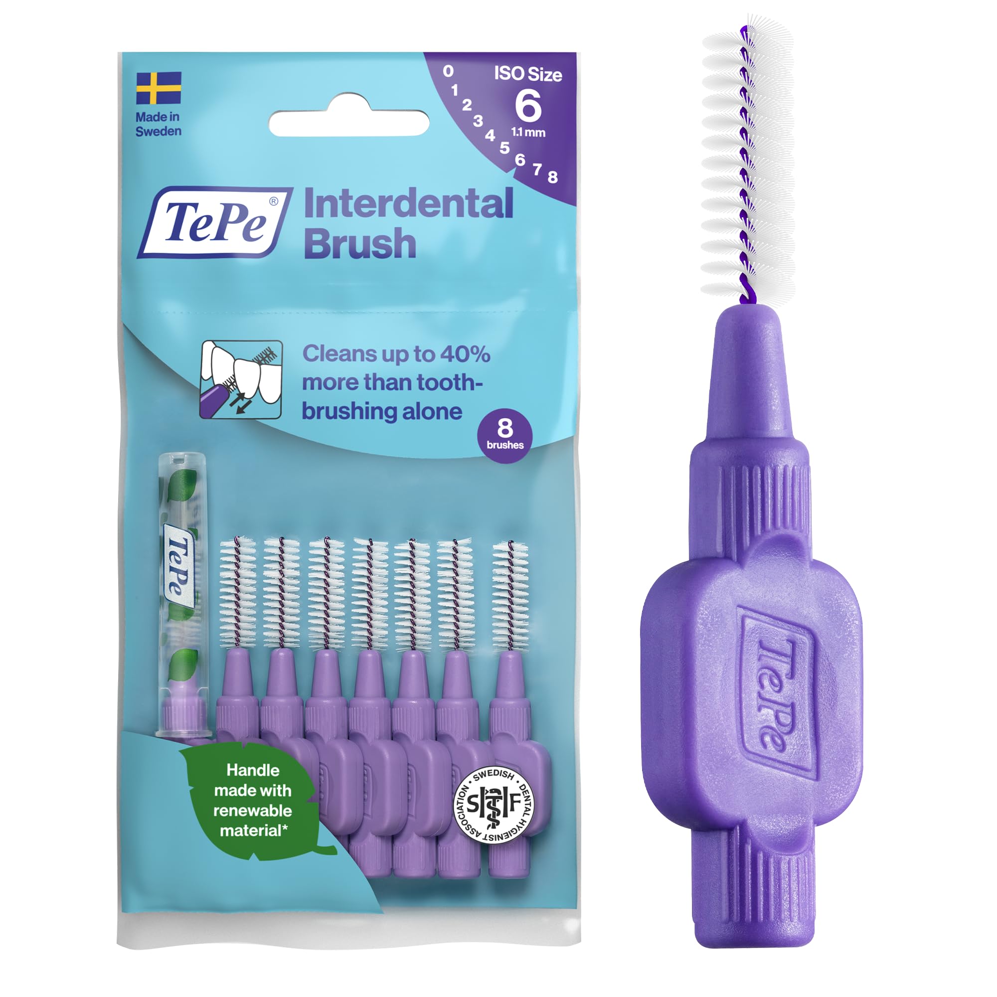 TePe Interdental Brushes Original Purple 8 Brushes