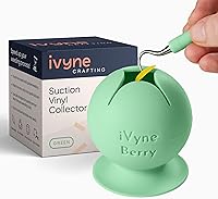 Vista 11 de iVyne Berry Suctioned Vinyl Weeding Scrap Collector & Holder para herramientas de deshierbe para vinilo - Negro