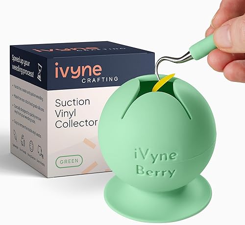 Miniatura 11 de iVyne Berry Suctioned Vinyl Weeding Scrap Collector & Holder para herramientas de deshierbe para vinilo - Azul