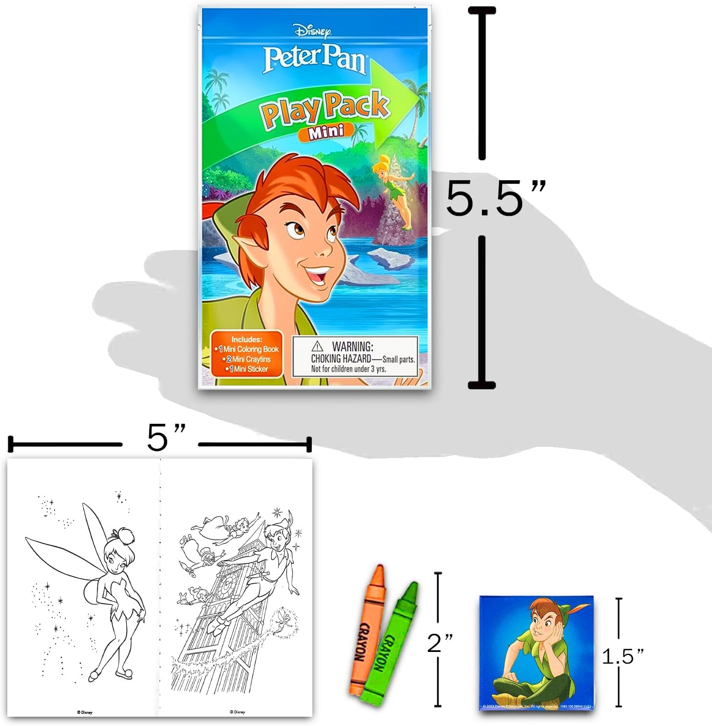 Peter Pan Party Favors for Kids Bundle - 24 Mini Activity Packs image 3