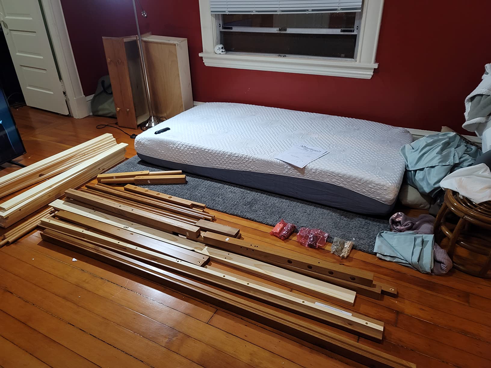 46/mo Finance Walker Edison Mid Century Modern Wood Spindle Daybed