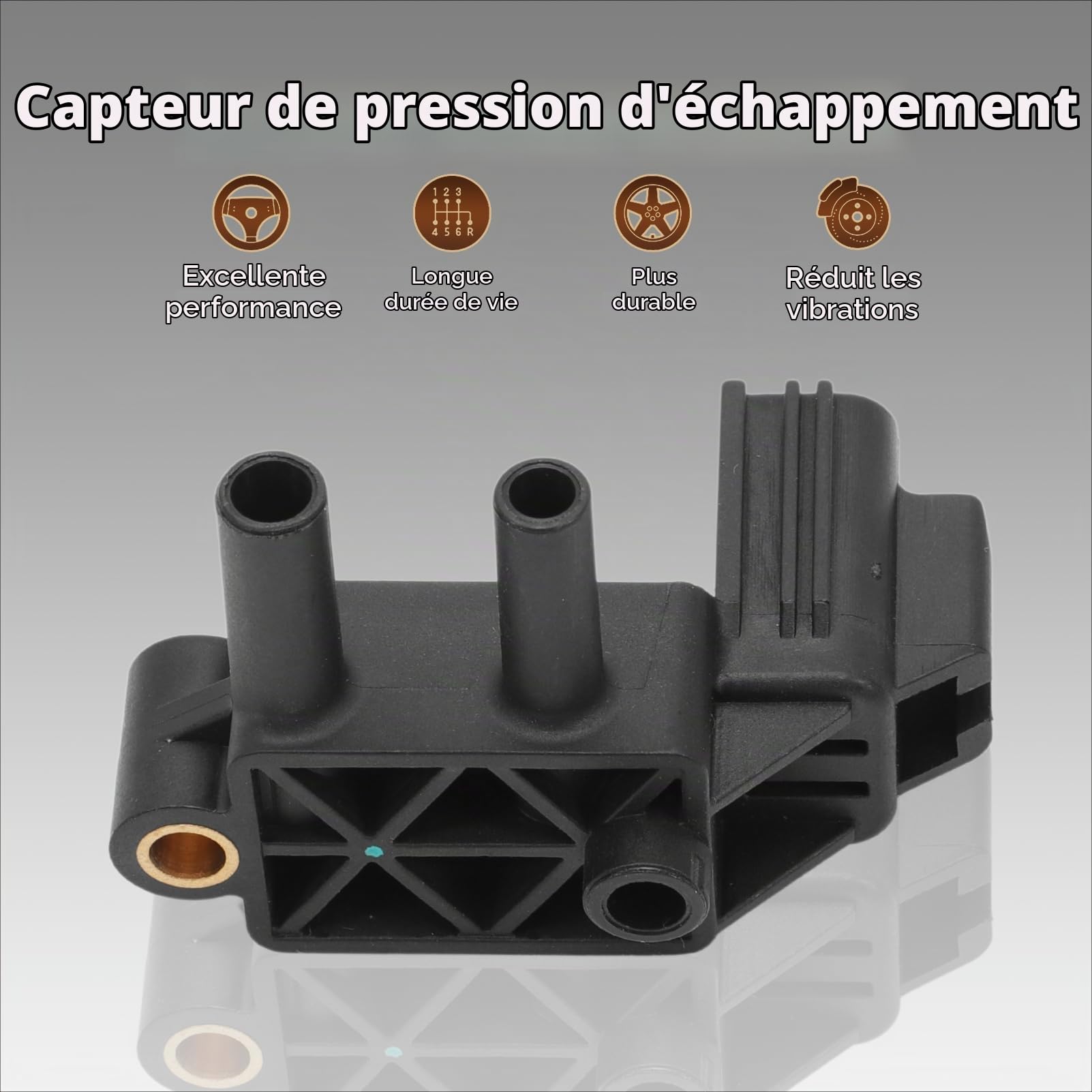 Capteur de pression d'échappement pour Kuga I C-Max 2 Focus 3 Max Galaxy Mondeo S-Max 1698614 pour C30 S40 II S60 II S80 II V40 V50 V60 I V70 III 2010-2015 AV615L200AA 1786775 AV615L200AB