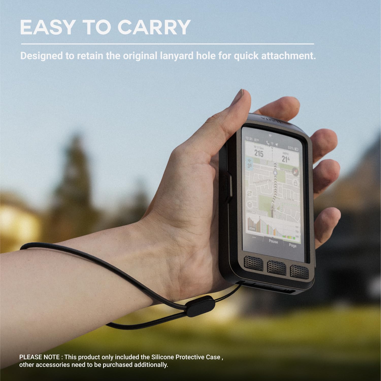 TUSITA Coque Silicone Protection Wahoo Elemnt Bolt V2 - Étui GPS Vélo Antichoc