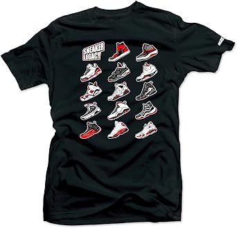 SNELOS Sneaker Matching Graphic Tee for Men Cotton Streetwear T Shirt Casual Everyday Top