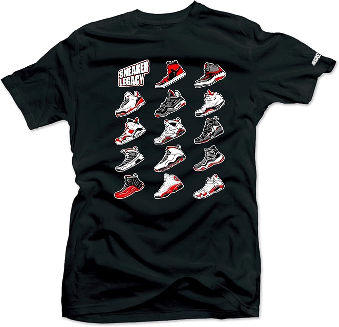 SNELOS Sneaker Matching Graphic Tee for Men Cotton Streetwear T Shirt Casual Everyday Top