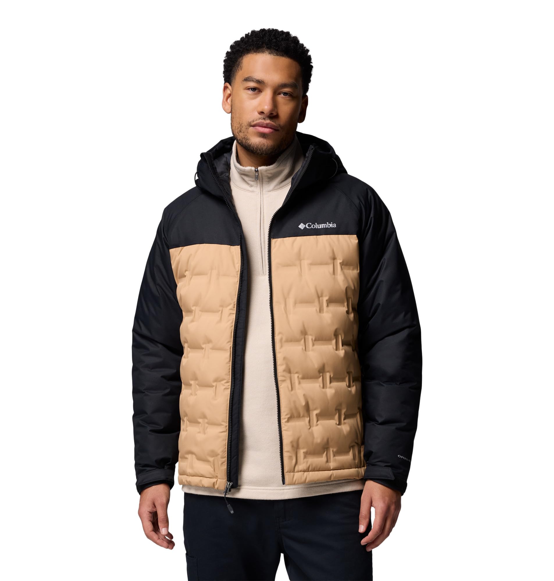 Columbia Męska kurtka puchowa z kapturem Grand Trek Iii, Canoe/Black, XL