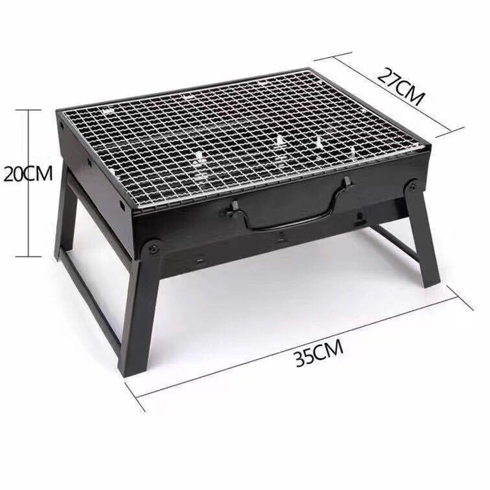 Barbecue portatile pieghevole per esterni, compatto e leggero, ideale per campeggio, picnic, tailgating e cucina in cortile, facile da configurare, perfetto per riunioni di famiglia