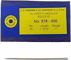Amazon.com: C.S. Osborne Pack of 25 Glover's Needles #518