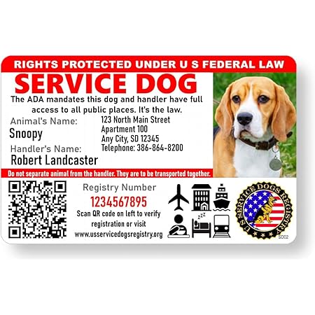 digital service dog id