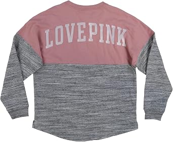 Victoria's Secret Pink Crew Neck Tie Dye Sweatshirt (S, Pink Gray)